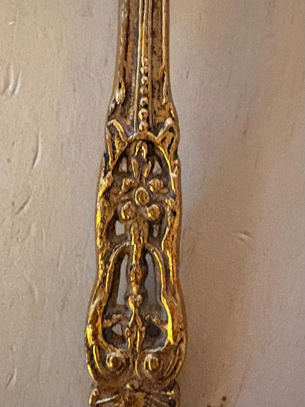 VTG Globe 24K Gold Plated Vanity Set Hand Mirror, Brush, Comb -Hollywood Regency